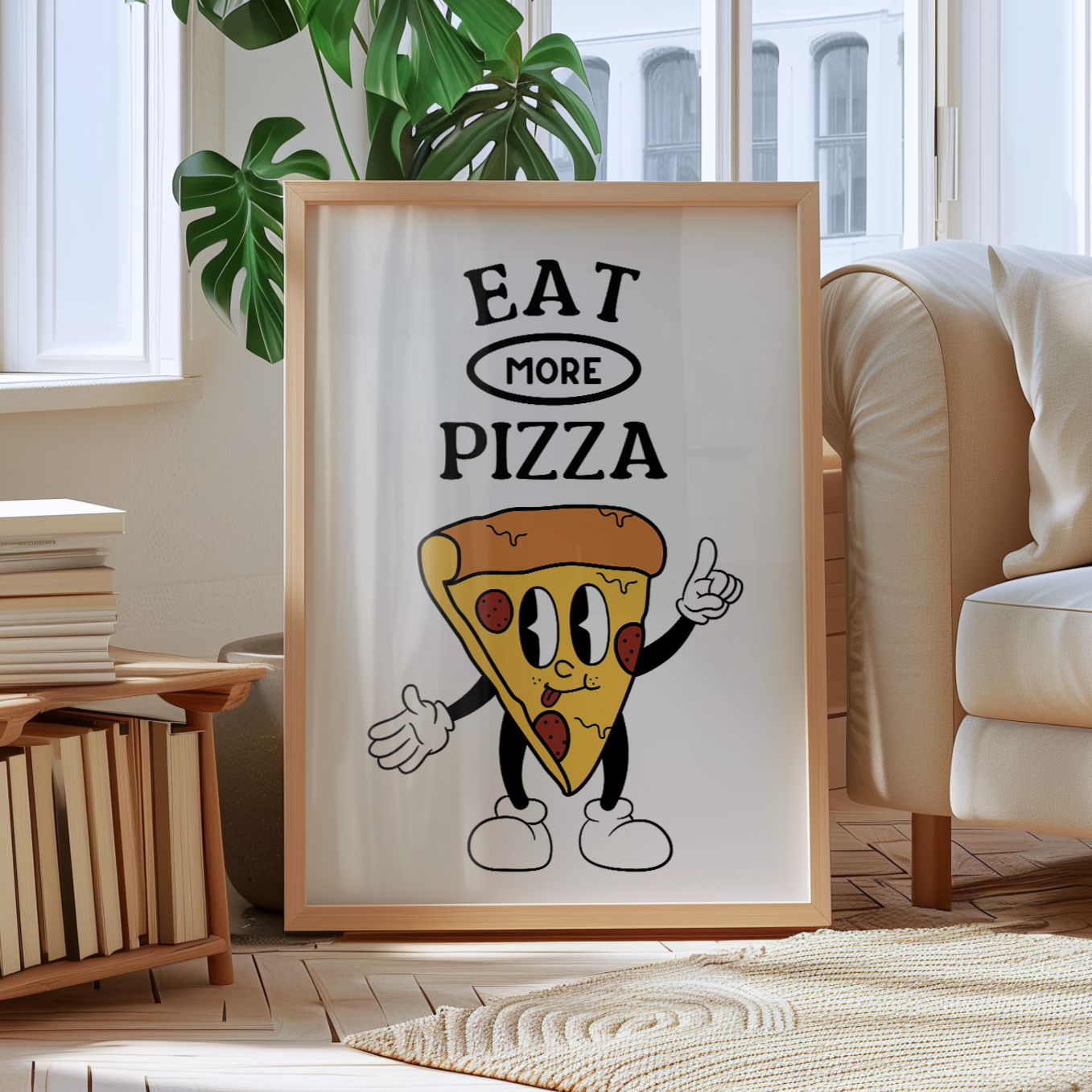 Eat More Pizza Print