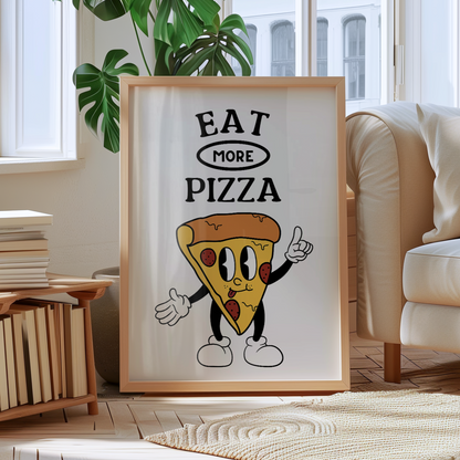 Eat More Pizza Print - Refined Spaces