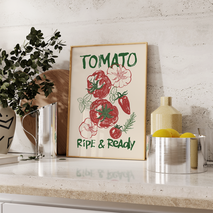 Tomato Kitchen Print – Ripe & Ready - Refined Spaces