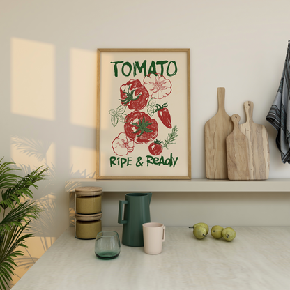 Tomato Kitchen Print – Ripe & Ready - Refined Spaces