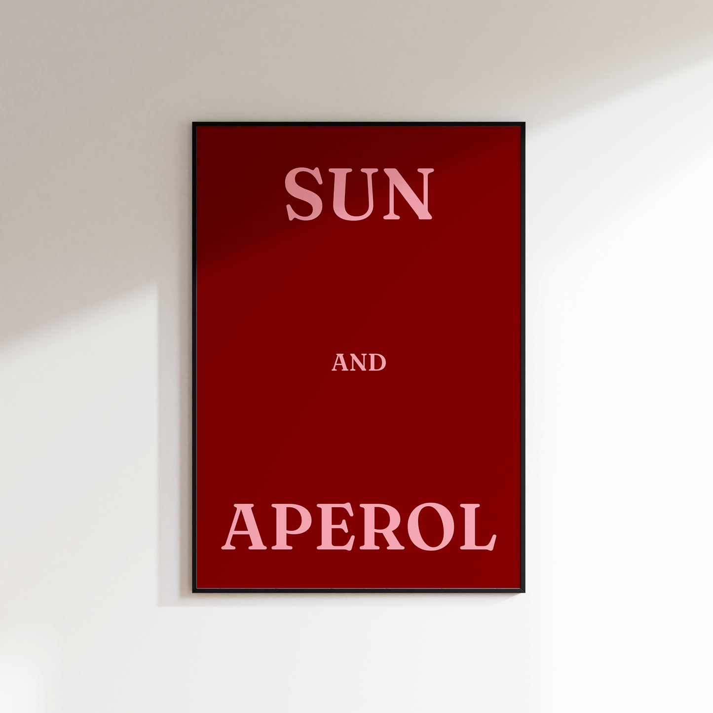 Sun and Aperol Print