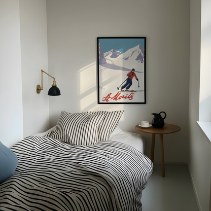 St Mortiz Ski Print - Refined Spaces 