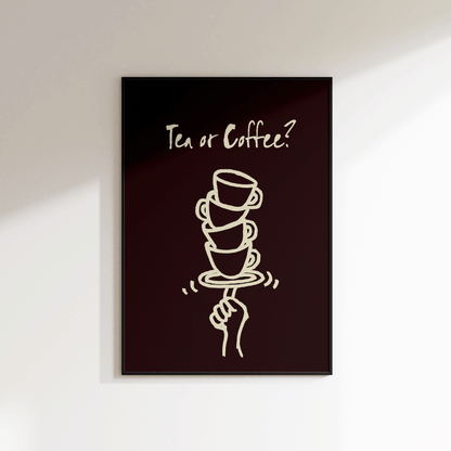 Tea or Coffee Print - Refined Spaces 