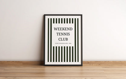 Weekend Tennis Club Print - Refined Spaces 