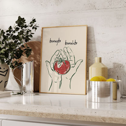 Tomato Wall Print - Tomayto Tomahto - Refined Spaces
