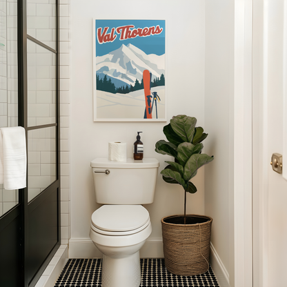 Val Thorens Ski Print - Refined Spaces 