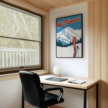 Val Thorens Ski Print - Refined Spaces 