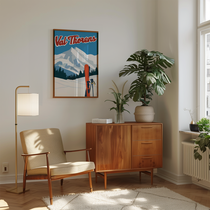 Val Thorens Ski Print - Refined Spaces 