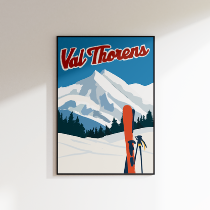 Val Thorens Ski Print - Refined Spaces 