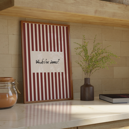 What's For Dinner Print - Refined Spaces 