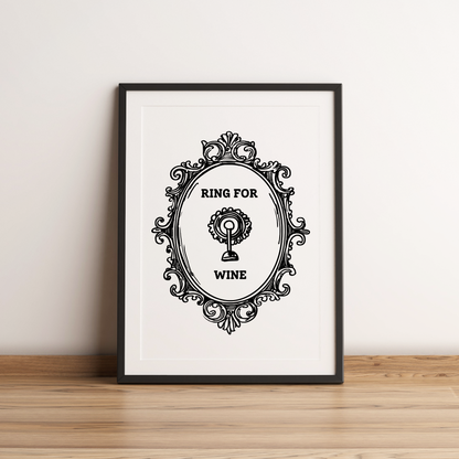 Ring for Wine Print - Refined Spaces 