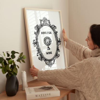 Ring for Wine Print - Refined Spaces 