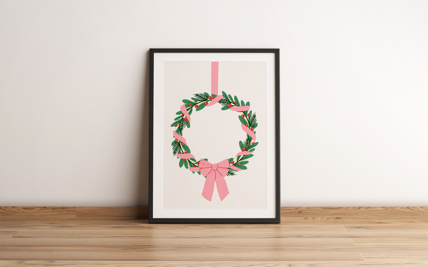 Christmas Wreath Print