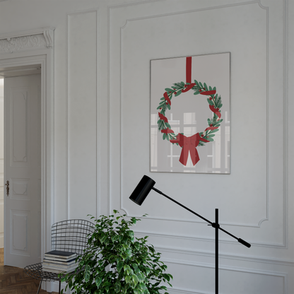 Christmas Wreath Print - Refined Spaces